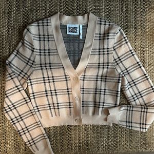 Plaid cardigan